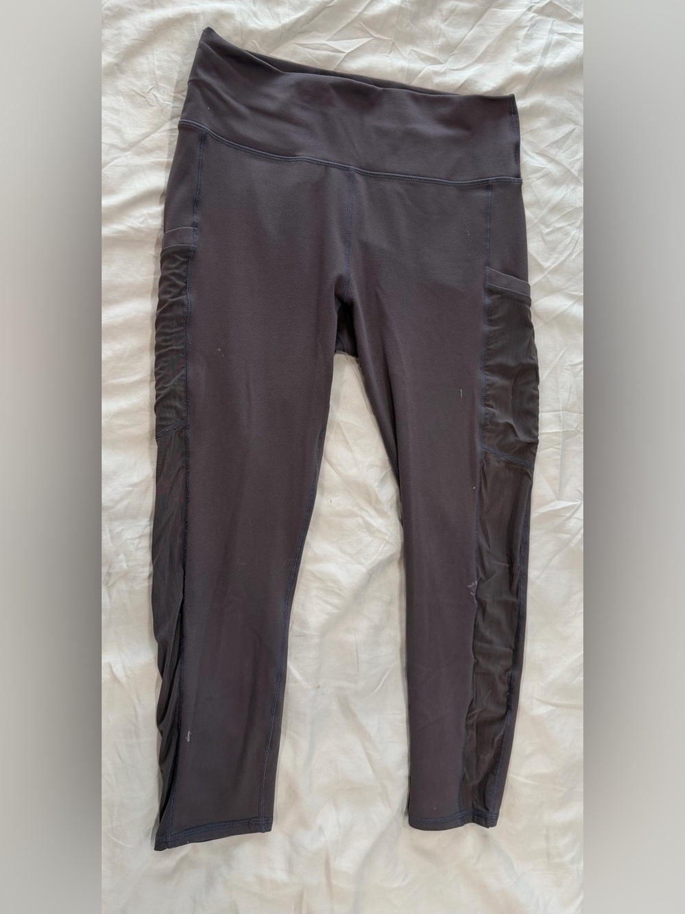 Women’s Fabletic Leggings with Side Pockets & see through sides - Light Plum